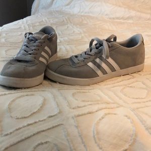 grey adidas sneakers